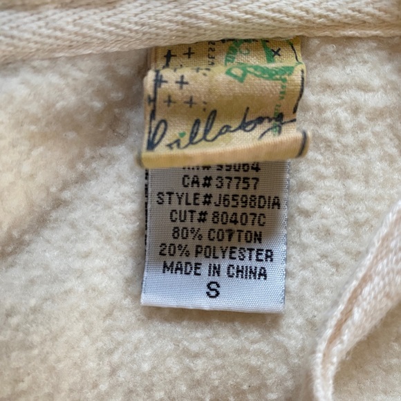 BILLABONG CREAM/BLACK HOODIE SIZE SMALL - Picture 3 of 5